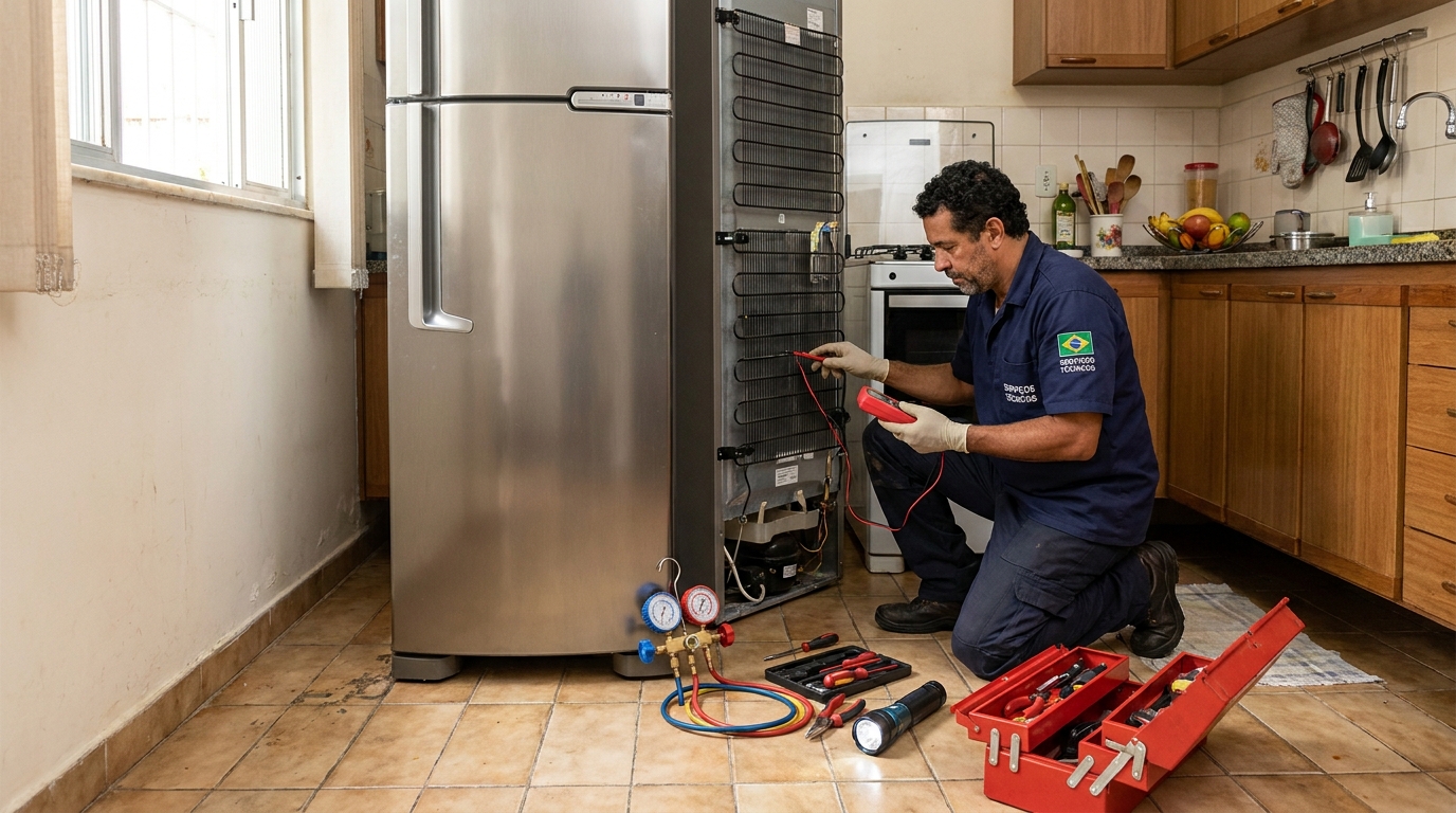 Técnico de geladeira perto de mim em Americana‑SP